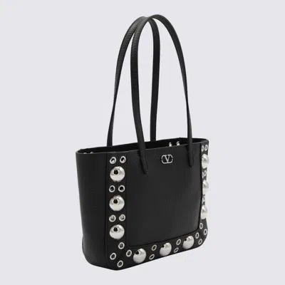 Valentino Nellcote Studded Leather Mini Tote Bag In Black