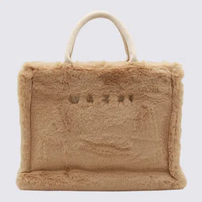Marni Small Shopper Bag In Brown