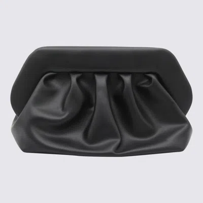 Themoirè Bios Faux Leather Clutch Bag In Black
