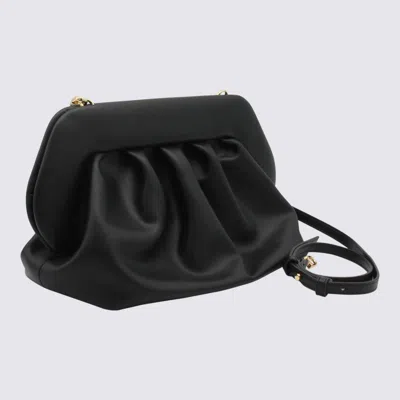 Themoirè Bios Faux Leather Clutch Bag In Black