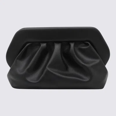Themoirè Bios Faux Leather Clutch Bag In Black