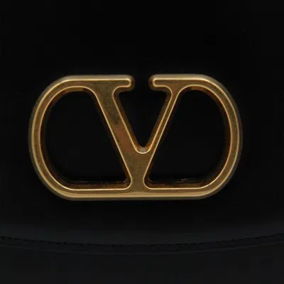 Valentino Vain Bag With Handle In Leather In Black