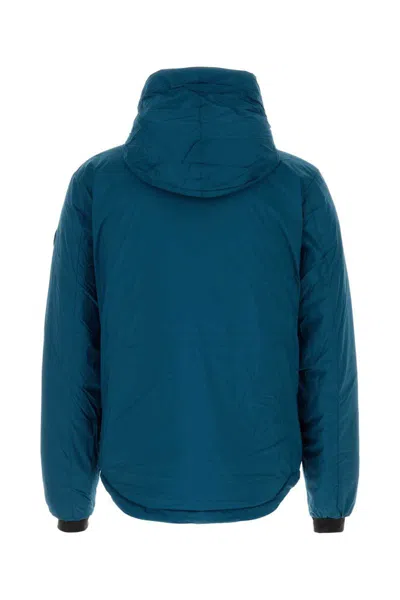 Canada Goose Teal Green Polyester Lodge Down Jacket In Blue