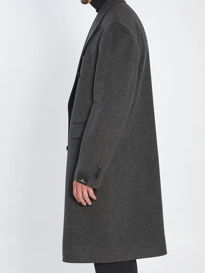 Tagliatore Pino Lerario Double-breasted Coat In Gray