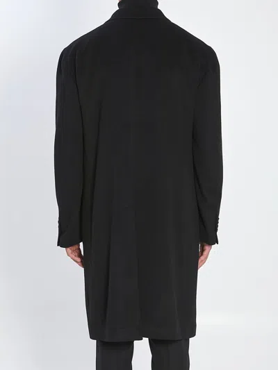 Tagliatore Pino Lerario Doublebreasted Coat In Black