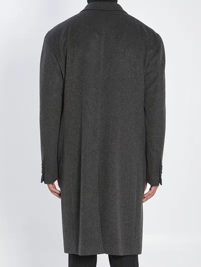 Tagliatore Pino Lerario Double-breasted Coat In Gray
