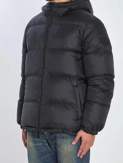 Burberry Men Reversible Check Puffer Jacket In Sand
