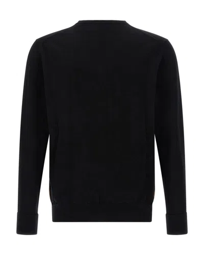 Ballantyne Argyle Pattern Sweater Sweaters And Cardigans Black In Black