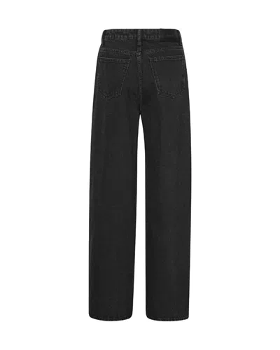 Rotate Birger Christensen Rotate Black Jeans With Decorative Buttons In Black