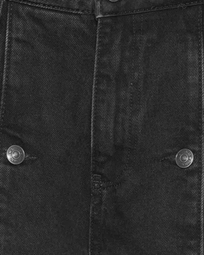 Rotate Birger Christensen Rotate Black Jeans With Decorative Buttons In Black