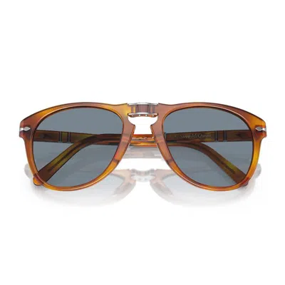 Persol Mens Brown Po0714sm Steve Mcqueen Pilot-shape Crystal-glass And Acetate Sunglasses In Lite Brown