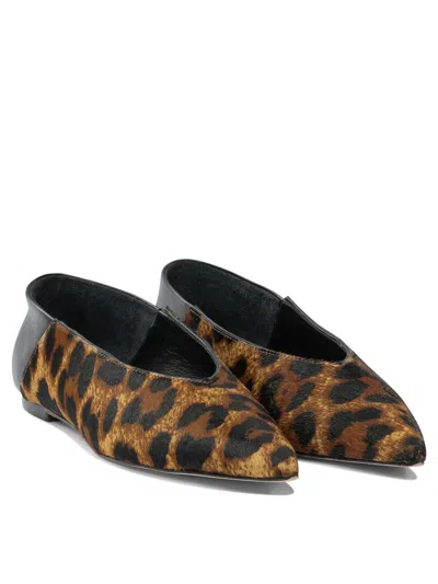 Ammb Milano "cavallino" Ballet Flats In Brown