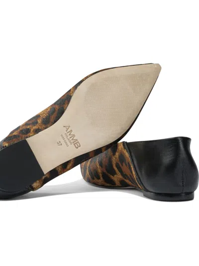 Ammb Milano "cavallino" Ballet Flats In Brown