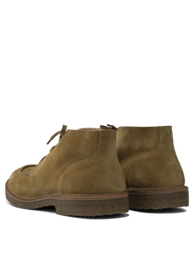 Astorflex Deukeflex Suede Lace-up Boots In Brown
