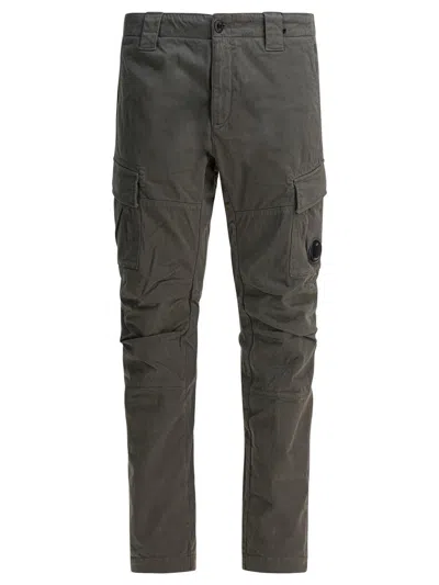 C.p. Company Utility Trousers Featuring Multiple Pockets In Blue