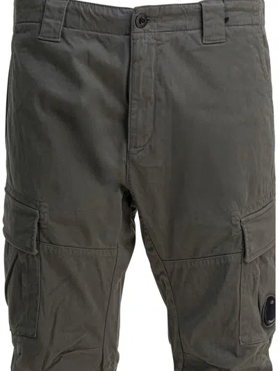 C.p. Company Utility Trousers Featuring Multiple Pockets In Blue