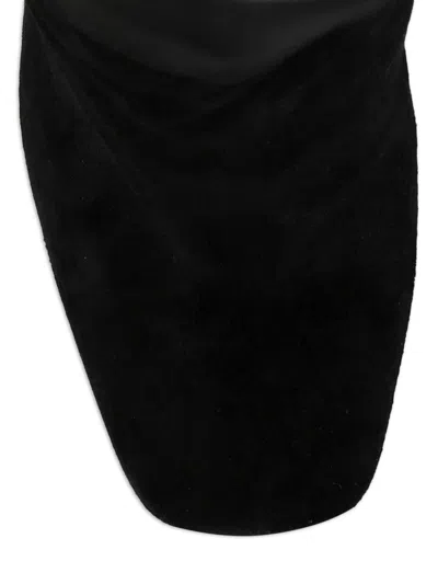Dolce & Gabbana Chain-embellished Block-heel Boots In Black