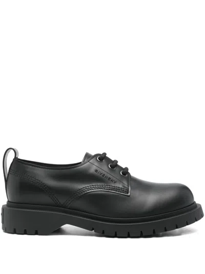 Givenchy Brushed Bull Leather Loafers With Pull Tab In Black