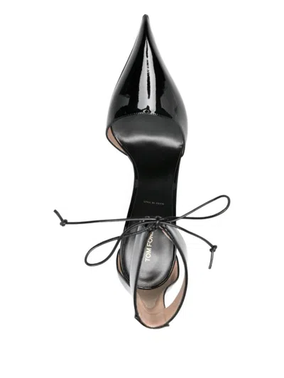 Tom Ford 105mm Patent Leather Pumps In Black