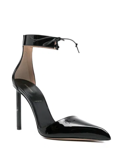 Tom Ford 105mm Patent Leather Pumps In Black