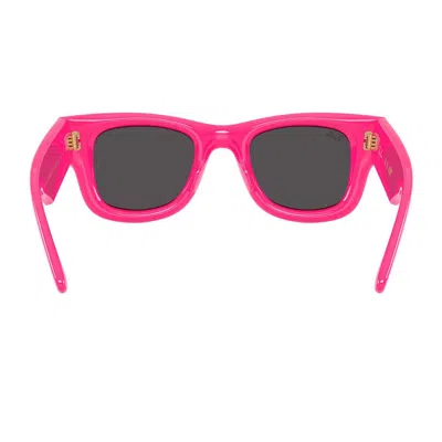 Ray Ban Unisex Wayfarer Puffer Square Sunglasses, Rb4940 In Pink