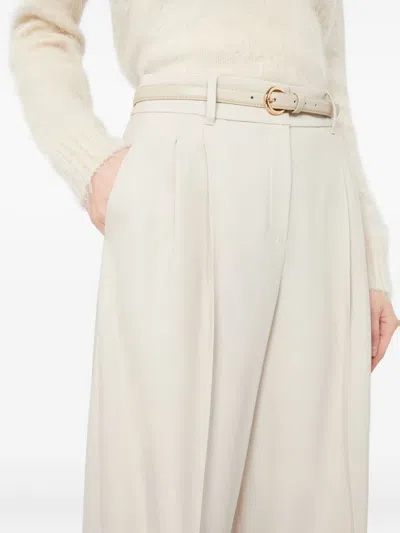 Max Mara Studio Entrata Trouser Beige In Black