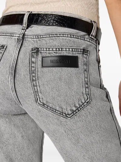 Missoni Gebleichte Five-pocket-jeans Mit Mittlerer Leibhöhe In Gray