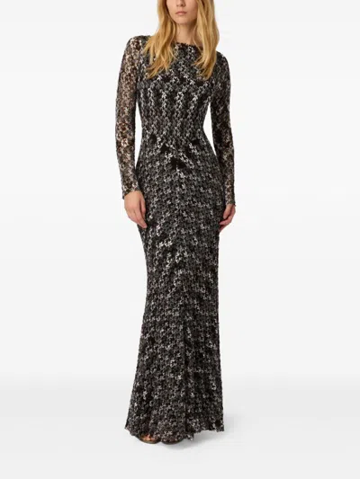 Missoni Abito Lungo In Pizzo Multicolor Donna In Black