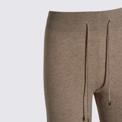Malo Elasticated-waistband Drawstring Trousers In Brown