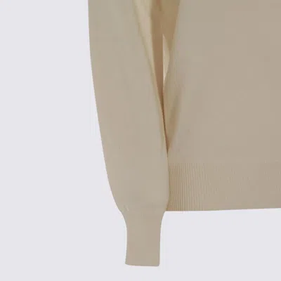 Malo Long Sleeve Turtleneck Knitwear Top In Neutral