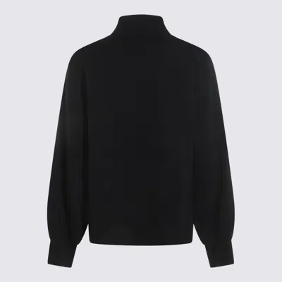 Malo Black Wool Knitwear In Black