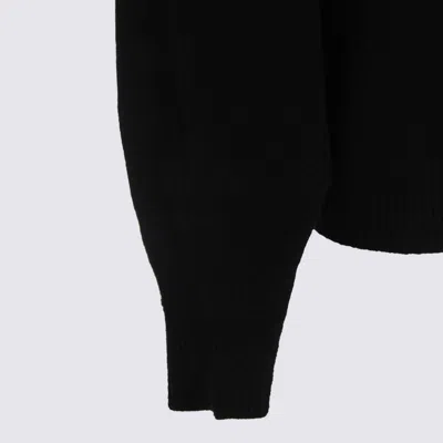 Malo Black Wool Knitwear In Black