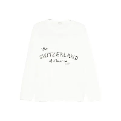 Bode Campground Printed Cotton Jersey T-shirt In White