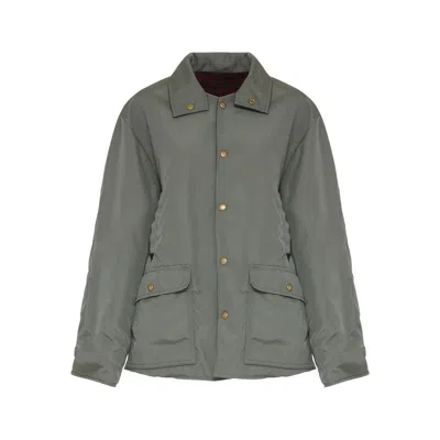 Maison Margiela Plaid Lining Sport Jacket In Gray
