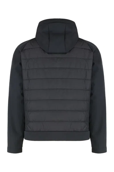 Paul & Shark Hooded Jacket Technical Fabric In Black