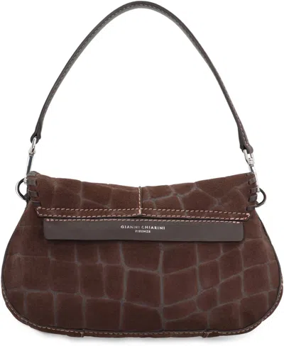 Gianni Chiarini Helena Round Shoulder Bag In Brown