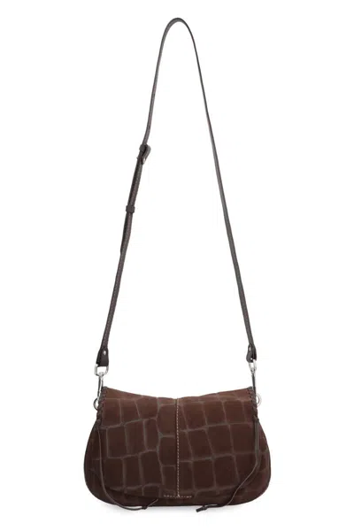 Gianni Chiarini Helena Round Shoulder Bag In Brown