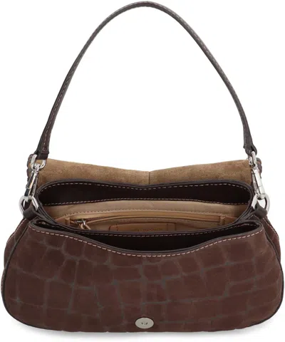 Gianni Chiarini Helena Round Shoulder Bag In Brown