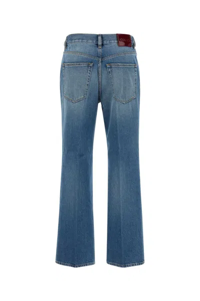 Gucci Women Denim Jeans In Blue