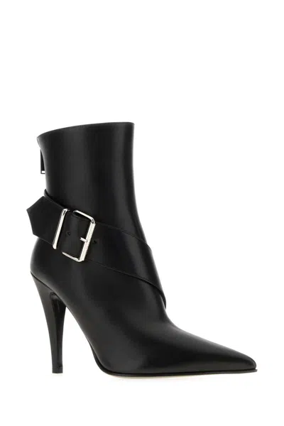 Alexander Mcqueen Mcqueen Heron Pointed Toe Bootie In Black