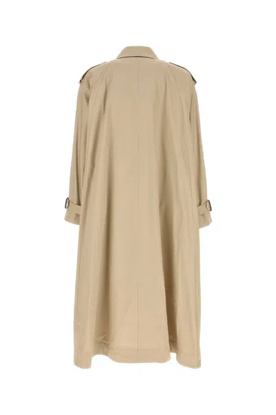 Saint Laurent Single-breasted Trench Coat Featuring Storm Flap In Brown