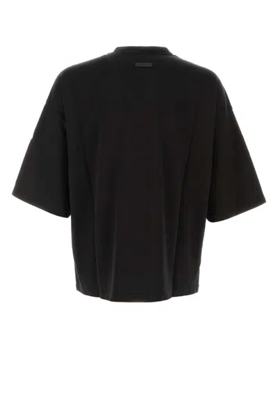 Fear Of God Short-sleeve Crewneck T-shirt In Black