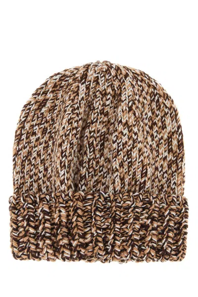 Moncler Multicolor Wool Beanie Hat In Multi