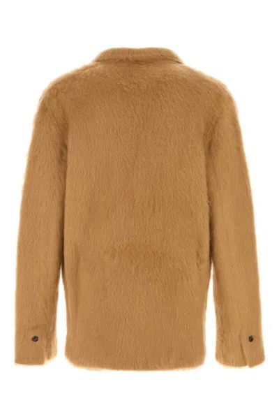 Tom Ford Camel Cashmere Blend Blazer In Brown