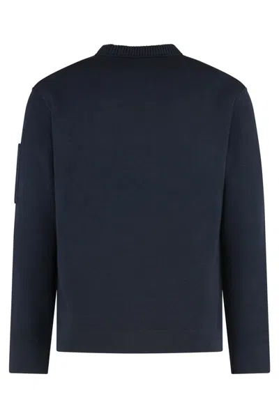 C.p. Company Cotton-blend Sweater In Blue
