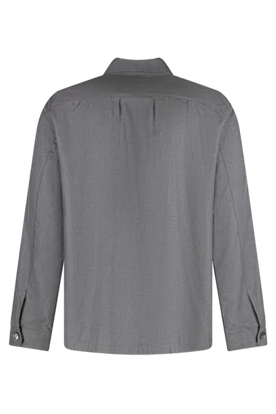 Tom Ford Silk Shirt In Gray