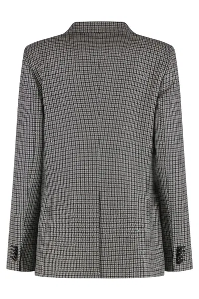 Tagliatore Double-breasted Wool Jacket In Gray