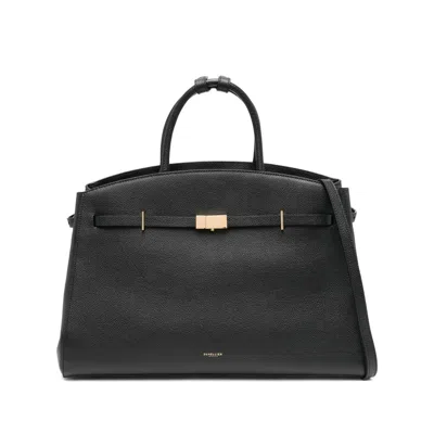 Demellier Large The Hudson Clasp-fastening Tote Bag In Black