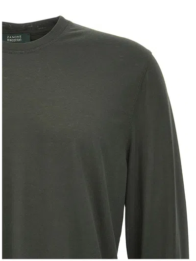 Zanone Ice Cotton T-shirt In Gray