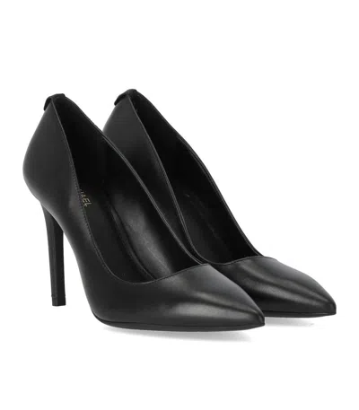 Michael Kors Alina Leather Pointy-toe Pumps In Black